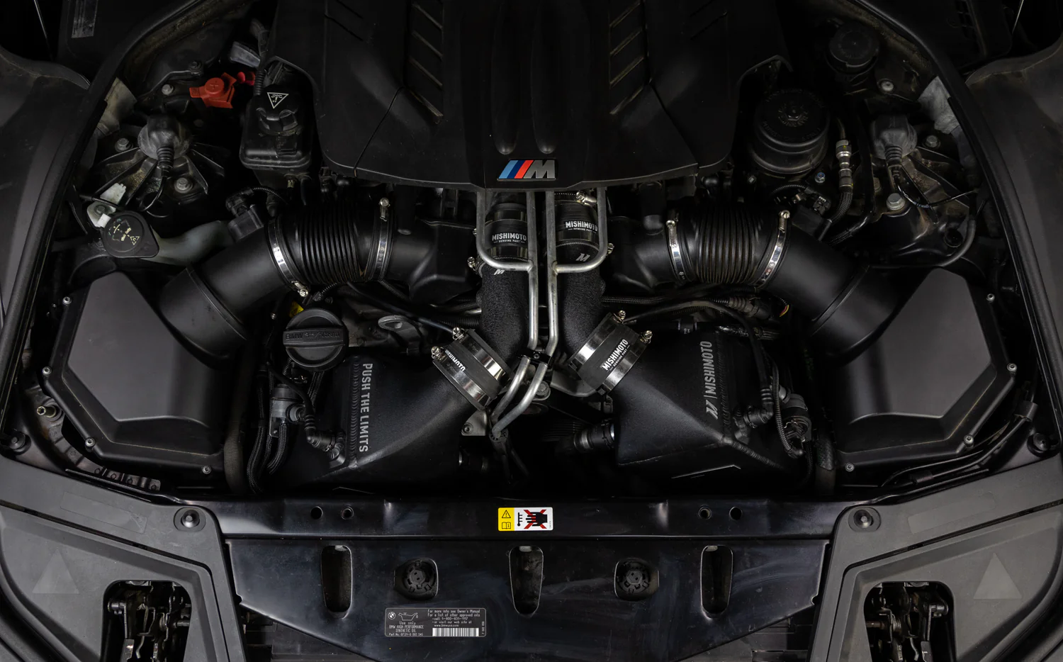 2012-2016 BMW F10 M5 Intercooler Kit, Micro Wrinkle Black