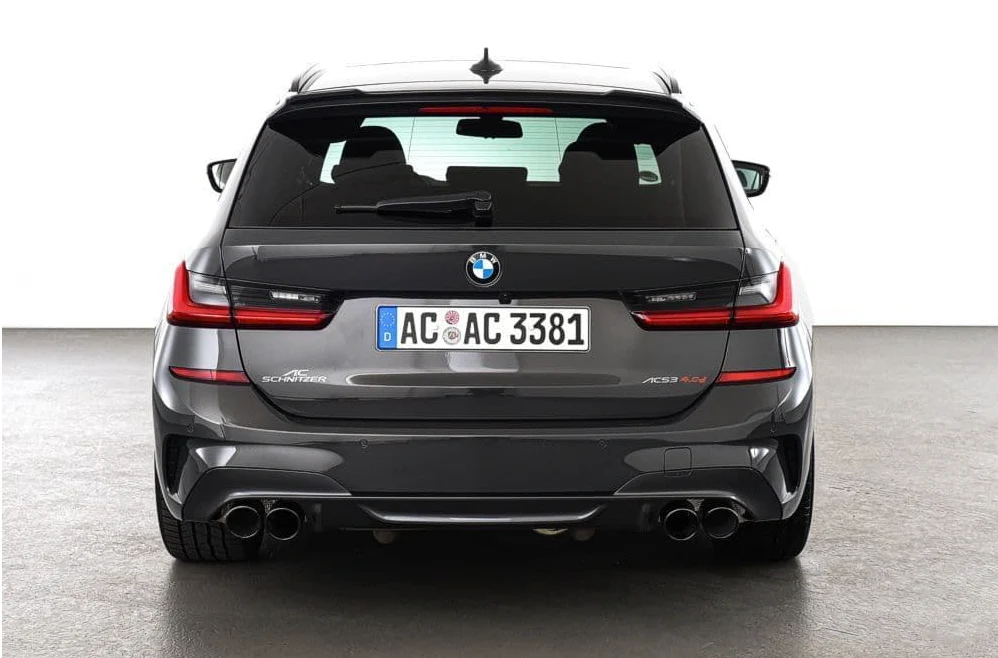 BMW 330d / M340d G20 AC Schnitzer Quad Tailpipes Black - Image 2