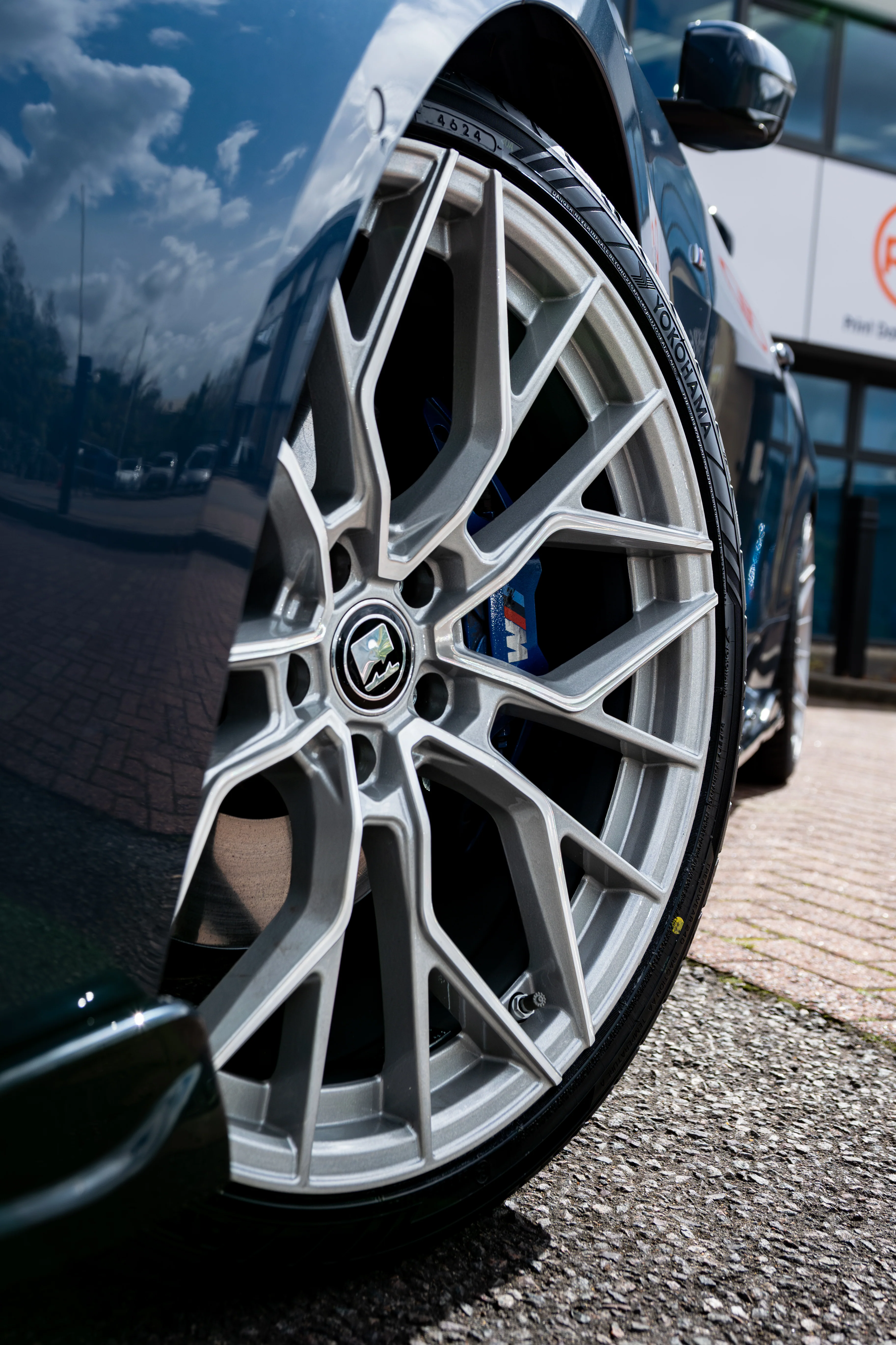 BMW 4 series G22/G23/G26 M-W3 20" Silver Polished Motech Wheel - Image 7