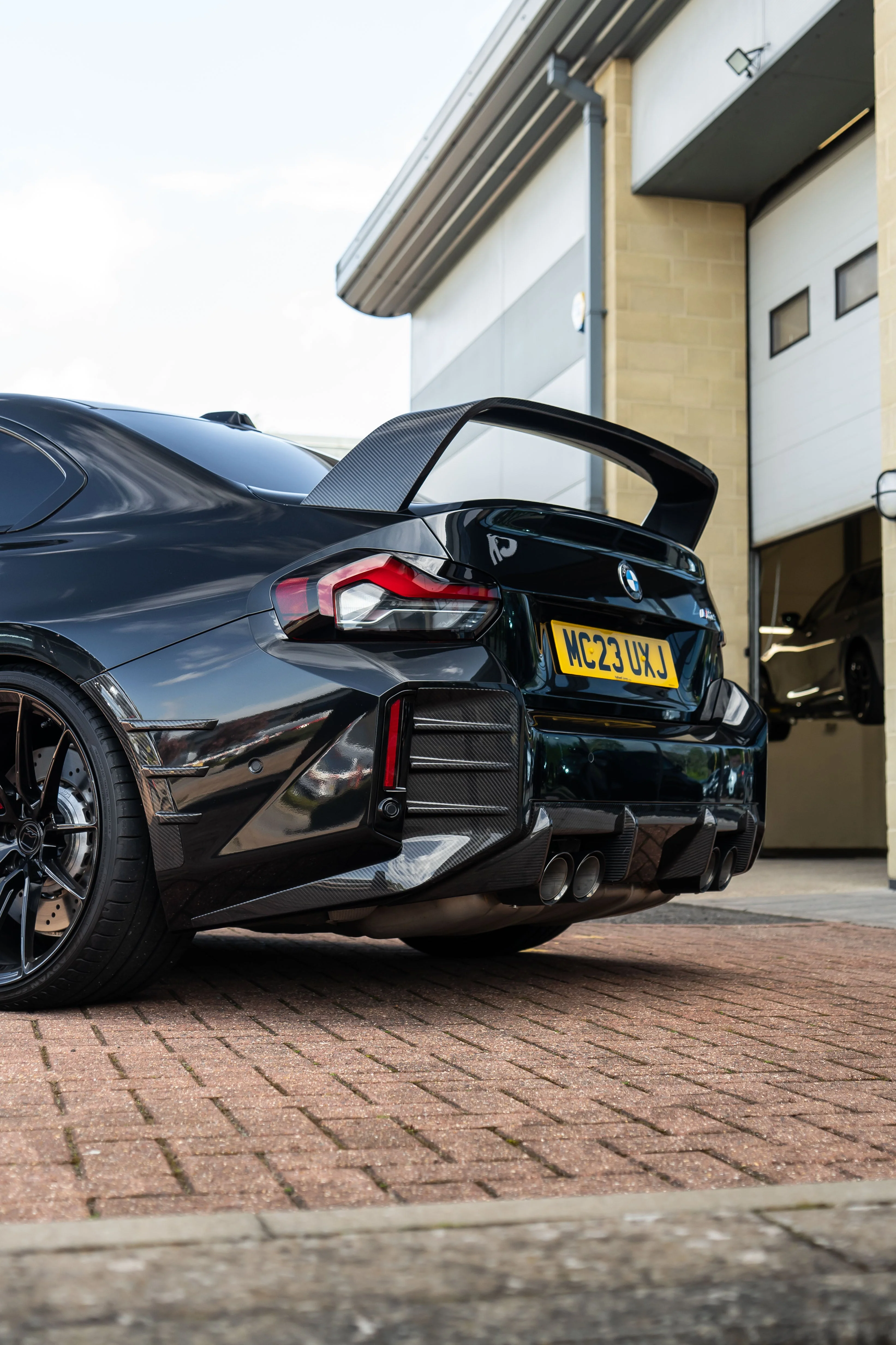 BMW M2 G87 M Performance Style Carbon Rear Bumper Trims - Image 2