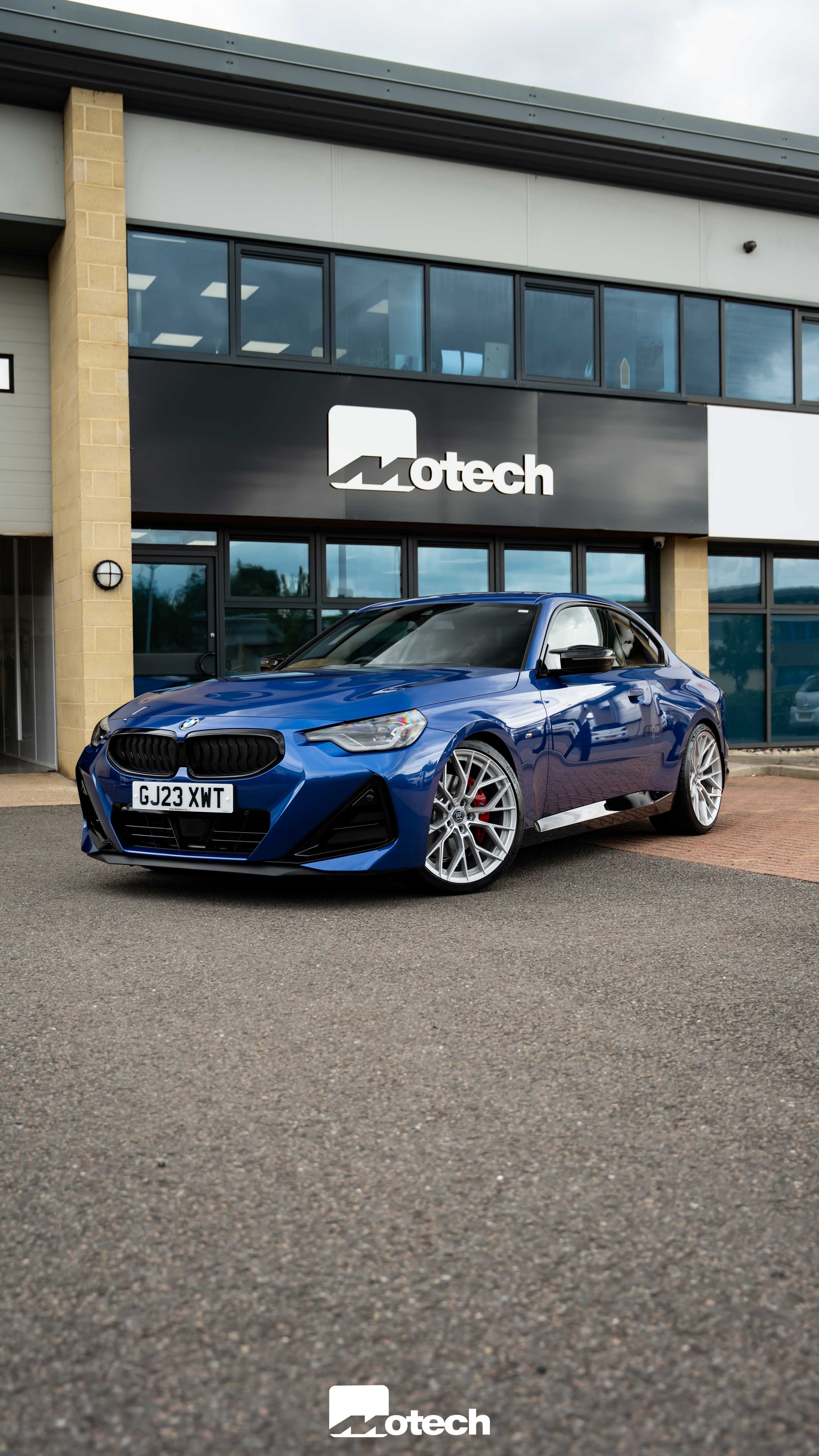 BMW 2 Series M240i G42 M-W3 20" Silver Polished Motech Wheels - Image 4