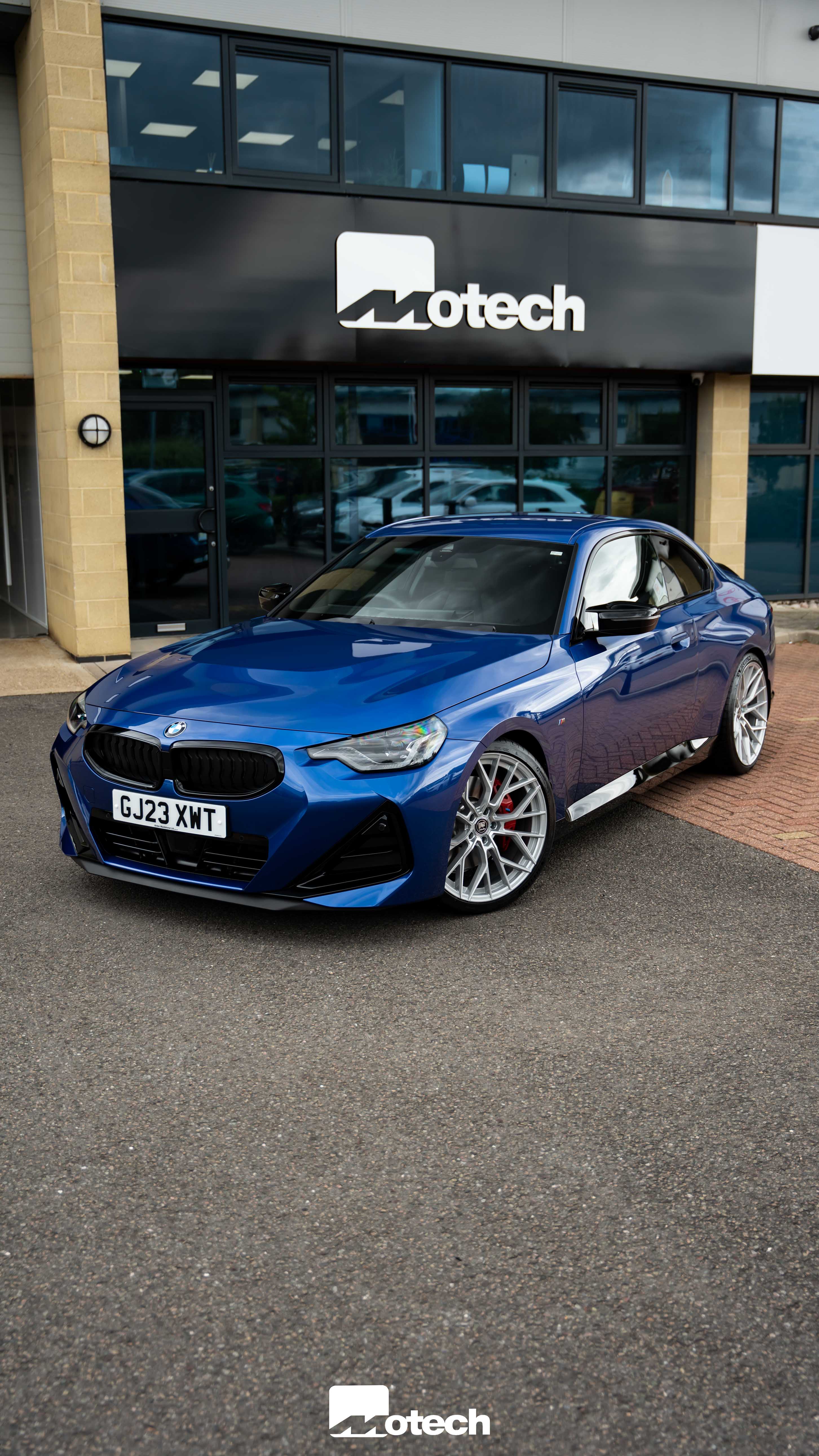 BMW 2 Series M240i G42 M-W3 20" Silver Polished Motech Wheels - Image 6