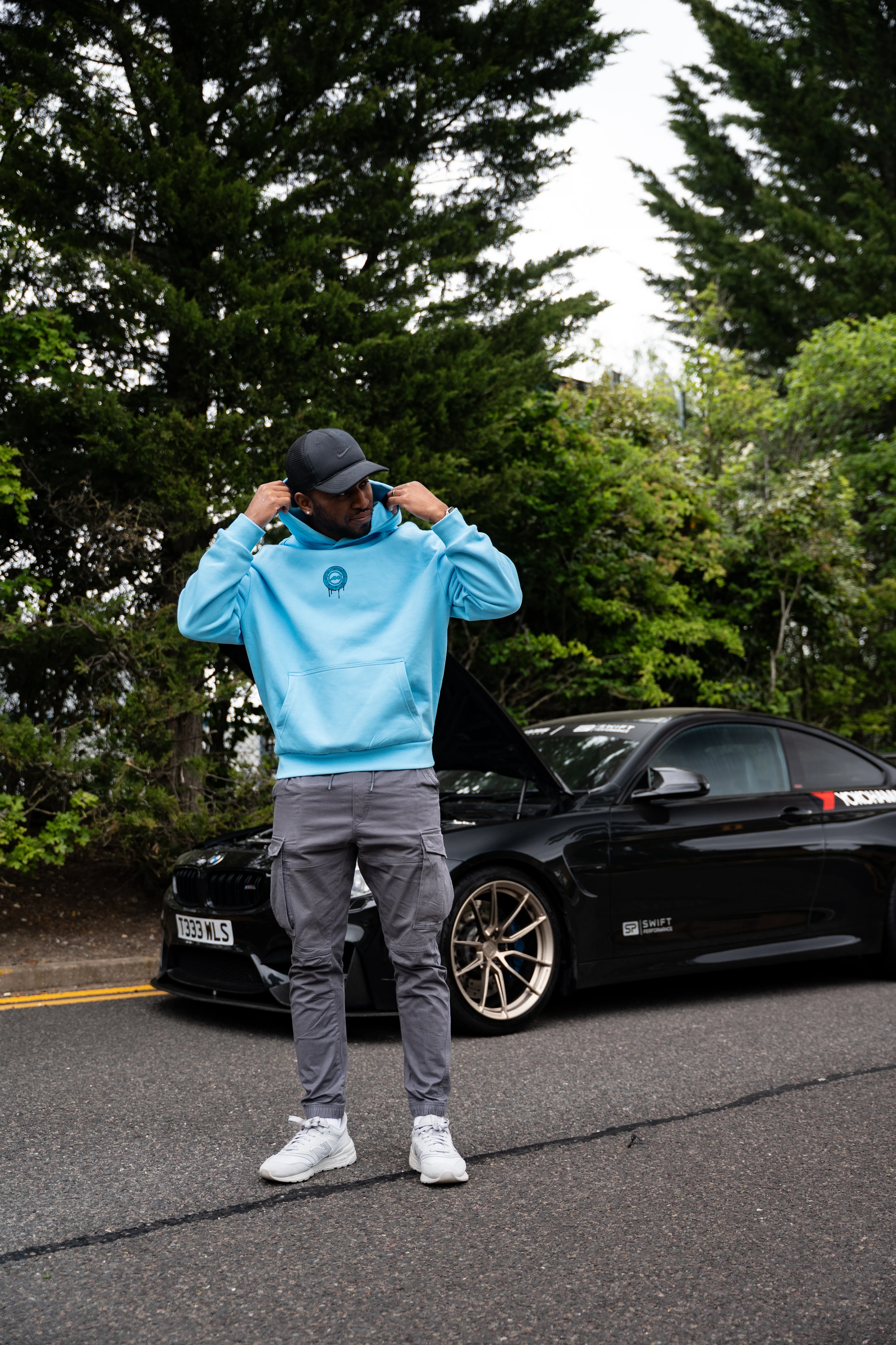 Drivewear Collection Zandvoort Blue Oversized Hoodie - Image 5