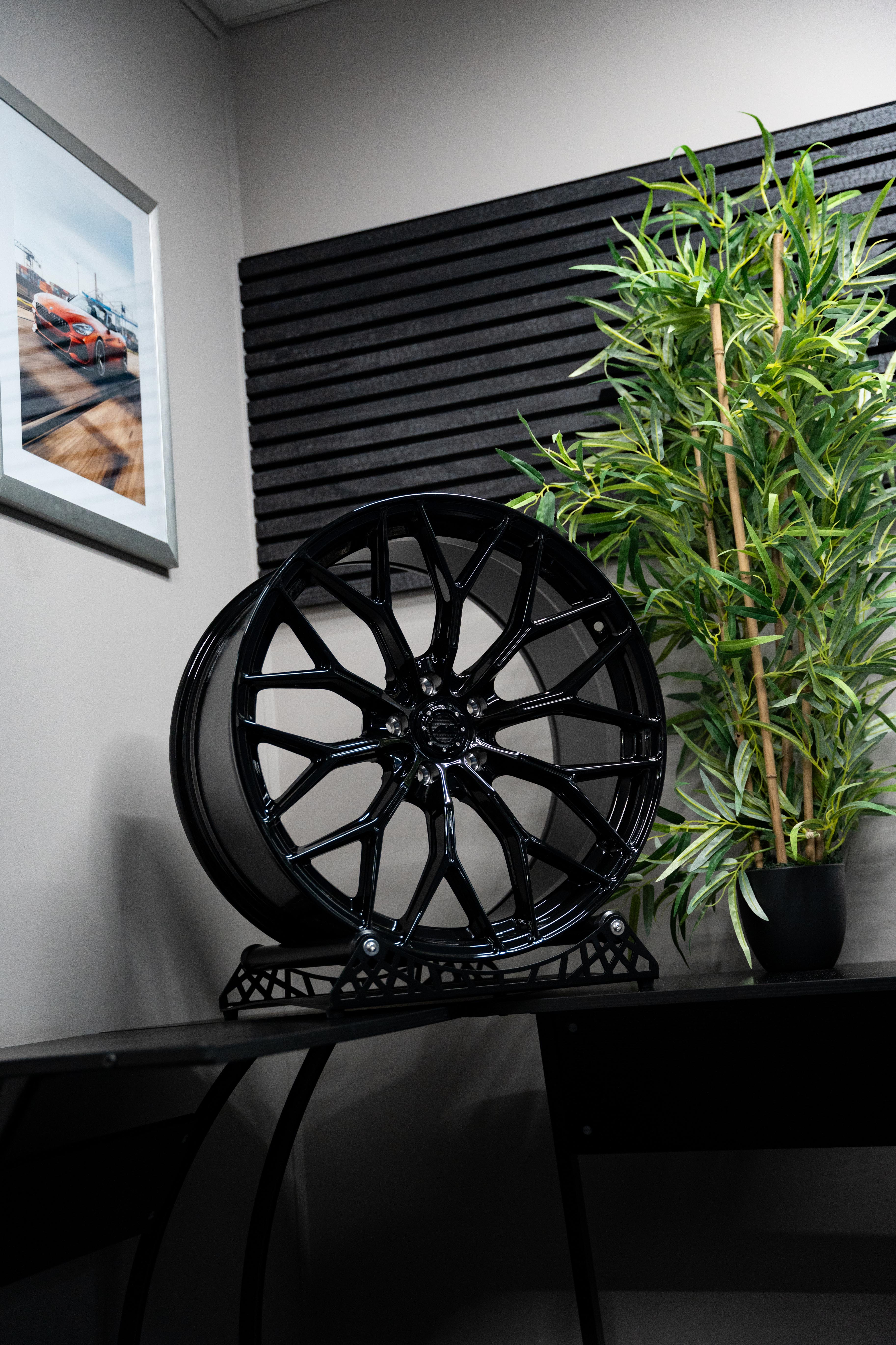 Golf R MK8 M-WX 20" Precision Black Motech Wheel
