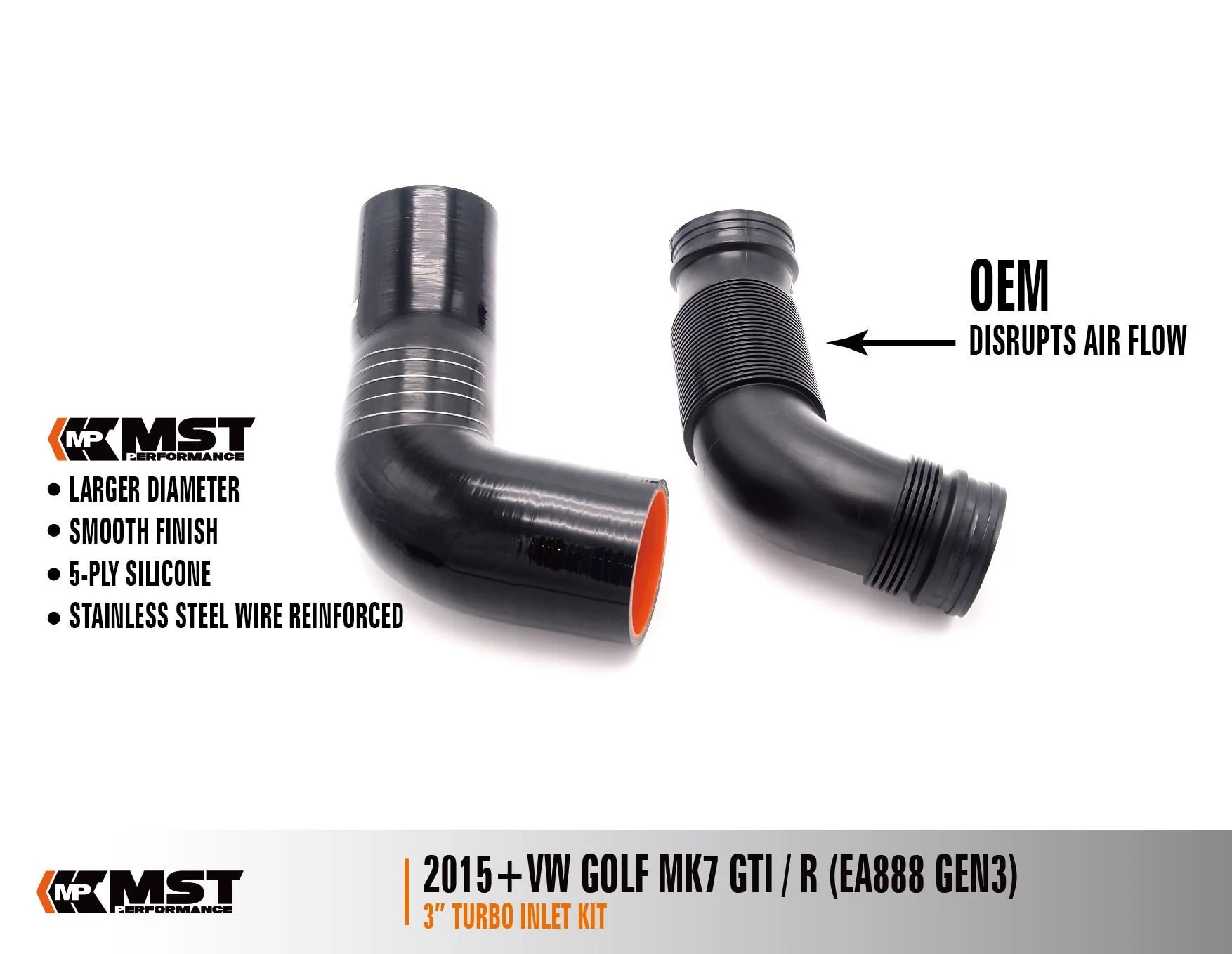 MST Performance Silicone Intake Hose & Turbo Inlet Elbow for 2.0 TSI EA888 MQB VAG - Image 8