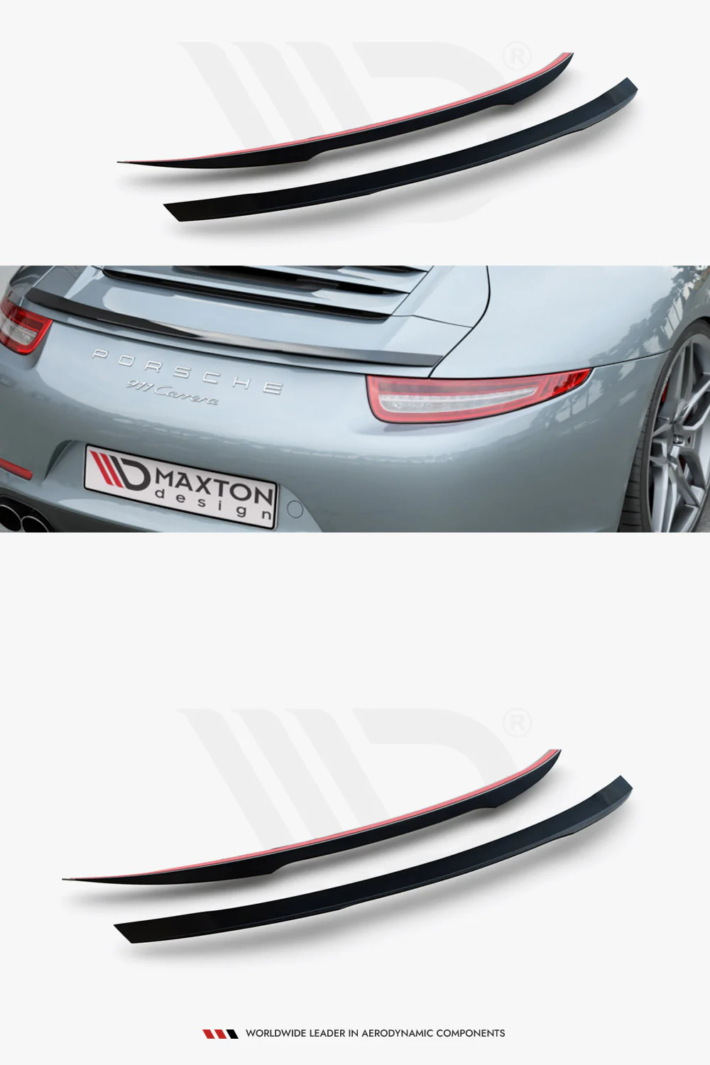 Porsche 911 991.1 Maxton Design Spoiler Cap - Image 5