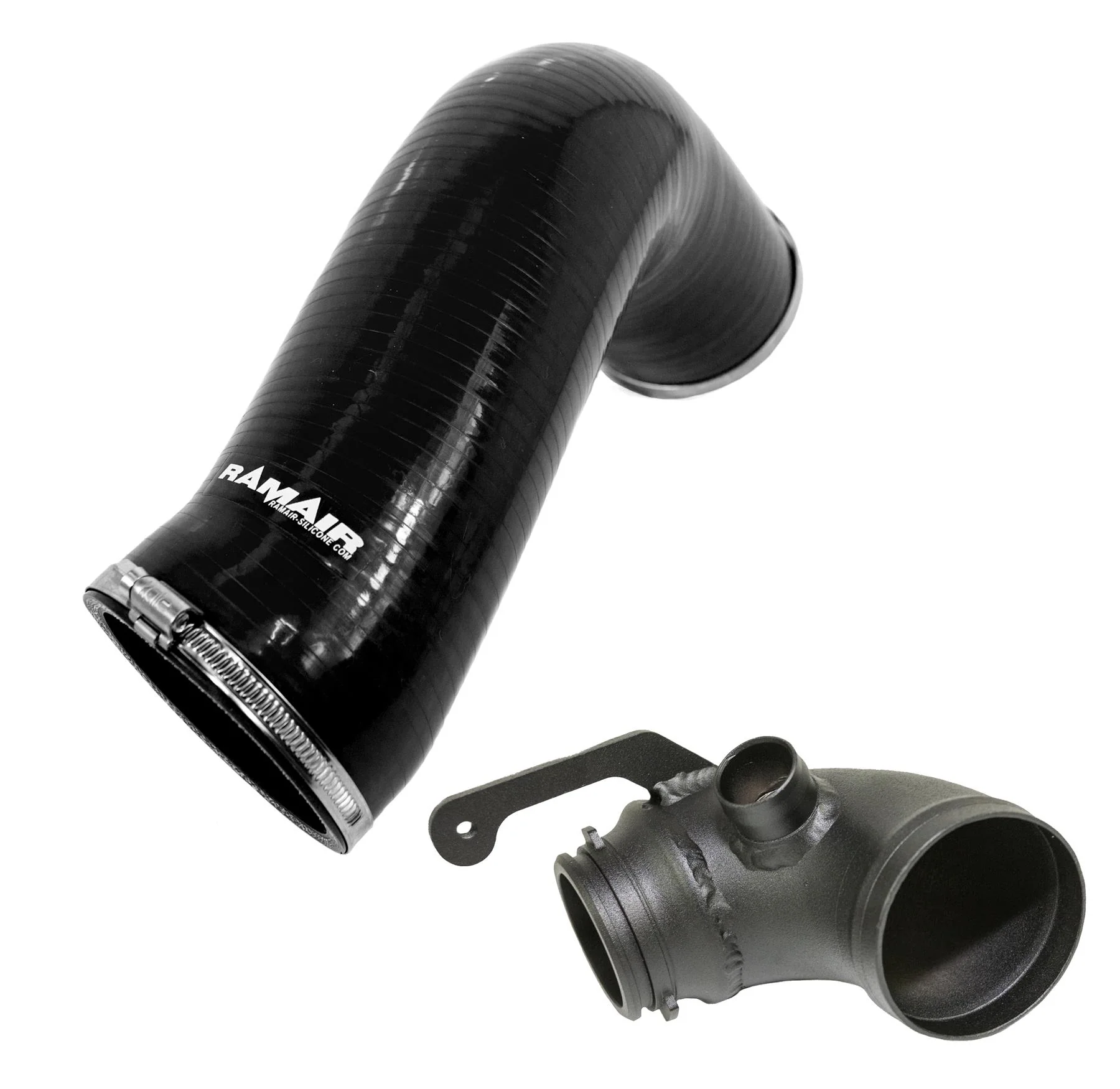Ramair Performance Air Filter + Black Air Intake Hose & Turbo Elbow - A3 S3 TSI - Image 2