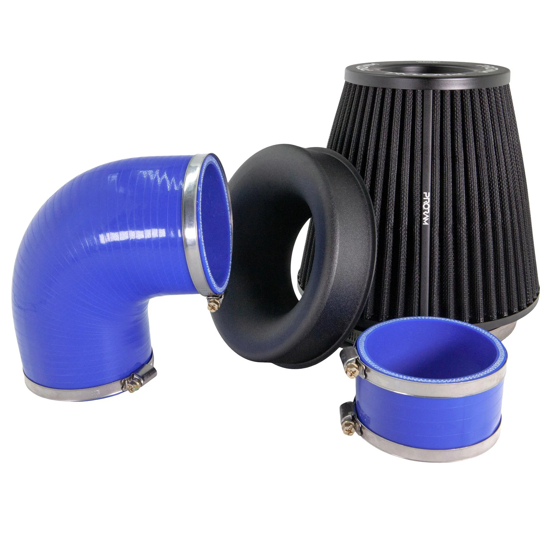 Performance Pleated Induction Kit for MK2 Focus ST - Blue Hoses - Image 2