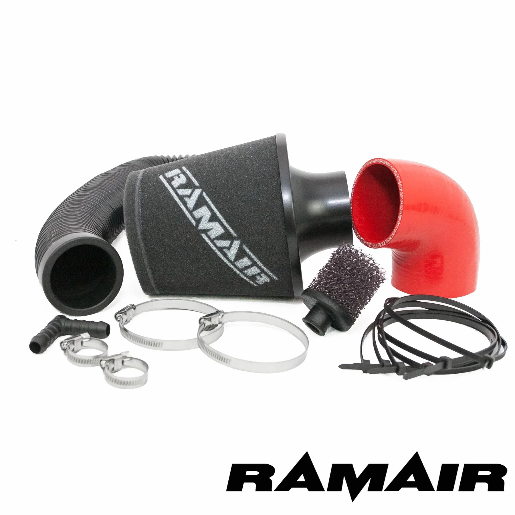 Performance Foam Induction Kit for Ford Fiesta ST150 MK5 - Red Hose - Image 2